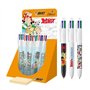 Conjunto Bic Asterix com 30 Canetas Esferográficas Retráteis, 4 Cores, Desenhos de Quadrinhos do Asterix - Ponta Média de 1,0 mm