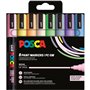 Conjunto de 8 Marcadores de Tinta Posca PC-5M/8C - Ponta de 1,8 a 2,5 mm - Tinta à base de água - Resistente à luz - Não permane