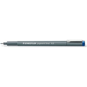 Caneta Staedtler Pigment Liner 308 Fineliner - Espessura da linha 0,3 mm - Secagem rápida - Azul