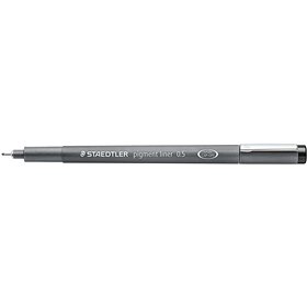 Caneta Staedtler Pigment Liner 308 Fineliner - Espessura da linha 0,5 mm - Secagem rápida - Preta