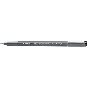 Caneta Staedtler Pigment Liner 308 Fineliner - Espessura da linha 0,6 mm - Secagem rápida - Preta