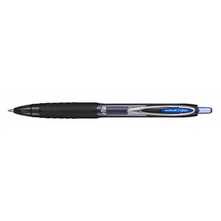 Caneta esferográfica Uni-ball UMN-207E Roller Signo - 0,7 mm - Empunhadura emborrachada anti-fadiga - Tinta pigmentada resistent
