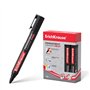 Marcador permanente Erichkrause P-400 - Ponta redonda - Resistente a múltiplas superfícies - Preto