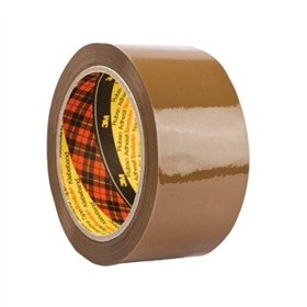 Fita adesiva Scotch 309 para embalagens, 50 mm x 66 m - Silenciosa - Marrom