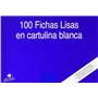 Pacote com 100 fichas de índice lisas Mariola nº 1 para arquivo - Medidas: 95 x 65 mm - Cor: Branca
