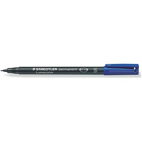 Caneta permanente Staedtler Lumocolor 313 de ponta fina - Espessura da linha de aproximadamente 0,4 mm - Secagem rápida - Azul