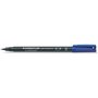 Caneta permanente Staedtler Lumocolor 313 de ponta fina - Espessura da linha de aproximadamente 0,4 mm - Secagem rápida - Azul