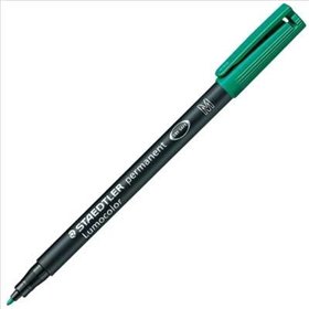 Marcador permanente Staedtler Lumocolor 317 - Ponta redonda média - Largura da linha aproximada de 1 mm - Tampa com clipe - Seca