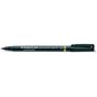 Marcador permanente Staedtler Lumocolor Special 319 - Ponta de aproximadamente 1 mm - Secagem rápida - Resistente à luz - Preto