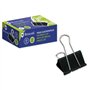 Bismark Pacote com 12 Clips de Papel Metálicos 25mm - Lâmina Dobrável - Preto