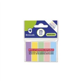 Pacote com 125 fichas adesivas Bismark, 45 mm x 12 mm - Cores pastel sortidas