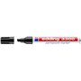 Marcador permanente Edding 3300 - Ponta chanfrada - Espessura da linha entre 1 e 5 mm - Tinta praticamente inodora - Secagem ráp