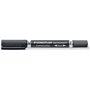 Marcador permanente Staedtler Lumocolor 348 com ponta dupla M e F - Secagem rápida - Preto