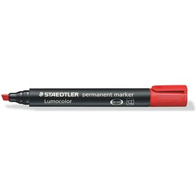 Marcador permanente Staedtler Lumocolor 350 - Ponta chanfrada de 2 a 5 mm aprox. - Tinta à base de álcool - Secagem rápida - Ver