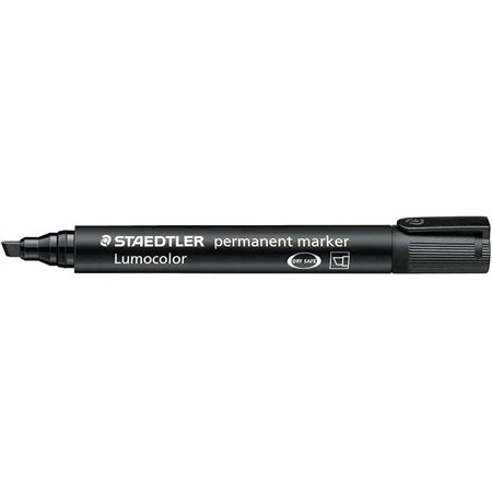 Marcador permanente Staedtler Lumocolor 350 - Ponta chanfrada de 2 a 5 mm aprox. - Tinta à base de álcool - Secagem rápida - Pre