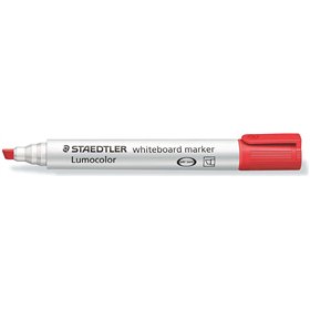 Marcador para quadro branco Staedtler Lumocolor 351 - Ponta chanfrada de 2 a 5 mm aprox. - Secagem rápida - Vermelho