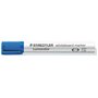 Marcador para quadro branco Staedtler Lumocolor 351 - Ponta chanfrada de 2 a 5 mm (aproximadamente) - Secagem rápida - Azul