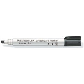 Marcador para quadro branco Staedtler Lumocolor 351 - Ponta chanfrada de 2 a 5 mm aprox. - Secagem rápida - Preto