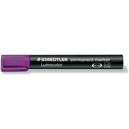 Marcador permanente Staedtler Lumocolor 352 - Ponta redonda - Largura da linha aprox. 2 mm - Tampa com clipe - Secagem rápida - 
