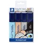 Staedtler Textsurfer Classic 364 - Pacote com 4 Marcadores Fluorescentes - Secagem Rápida - Espessura da Linha de 1 a 5 mm (Apro