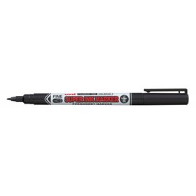 Marcador têxtil Uni-ball PNA-125 Super Ink - Ponta acrílica de 0,9 mm - Tinta pigmentada à base de óleo - Escreve em diversas su