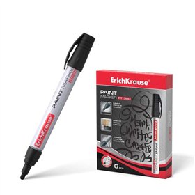 Marcador de tinta Erichkrause PT-350 - Ponta redonda - Largura do traço de 1,5 a 2,5 mm - Sistema de alimentação de tinta por vá