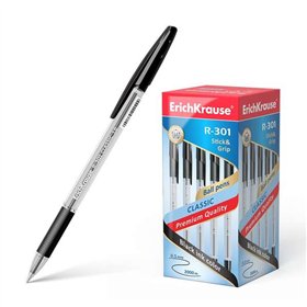 Caneta Esferográfica Erichkrause R-301 Stick&Grip, Ponta de 1,0 mm - Espessura da Linha de 0,5 mm - Empunhadura Emborrachada - T