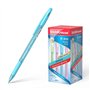 Caneta Esferográfica Erichkrause R-301 Spring Stick&Grip 0.7 - Corpo Hexagonal Translúcido - Área de Empunhadura Emborrachada e 