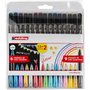 Edding 1200 - Conjunto de 15 Marcadores Metálicos e com Glitter - Ponta Redonda - Traço Metálico de 1 a 3 mm, Traço com Glitter 