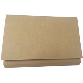 Pasta Gio By Elba Kraft Bicolor com Saco e Aba - Cartão Resistente de 240gsm - Saco e Aba para Proteção Extra - Design Kraft em 