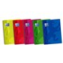 Caderno espiral clássico Oxford School, tamanho fólio, 80 folhas, pautado com margem - Capa plástica resistente - Cores sortidas