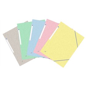 Pasta Oxford Top File+ com 3 Abas e Elástico - Cores Pastel - Resistente e Durável - Ideal para Organizar Documentos - Prática e