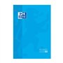 Caderno Oxford School Classic A4 com 80 folhas quadriculadas 5x5 - Capa com borda colorida - Capa turquesa