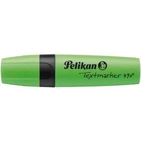 Marcador de texto Pelikan Textmarker 490 - À base de água - 3 espessuras de traço - Verde fluorescente
