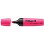 Marcador de texto Pelikan Textmarker 490 - À base de água - 3 espessuras de traço - Rosa fluorescente
