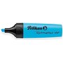 Marcador de texto Pelikan Textmarker 490 - À base de água - 3 espessuras de traço - Azul fluorescente