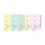 Pasta Oxford Europeanbinder Live & Go com 4 argolas, formato A4+, com folhas quadriculadas de 5x5mm e 4 furos - Capa de plástico
