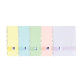 Pasta Oxford Live & Go A4 com capas plásticas opacas - Capa de plástico opaca - Encadernação em espiral, 30 capas plásticas - Co