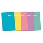 Caderno espiral Enri Plus 4ª edição, 10x10 cm - Capa plástica - 80 folhas, 90 g/m² - Cores sortidas