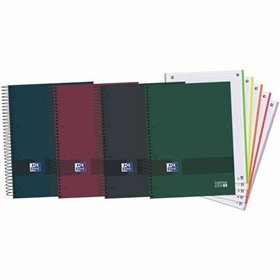 Oxford Europeanbook 5 Oxford & You Pacote com 5 Cadernos Espirais Formato A4+ Quadriculado 5x5 - 120 Folhas Microperfuradas com 