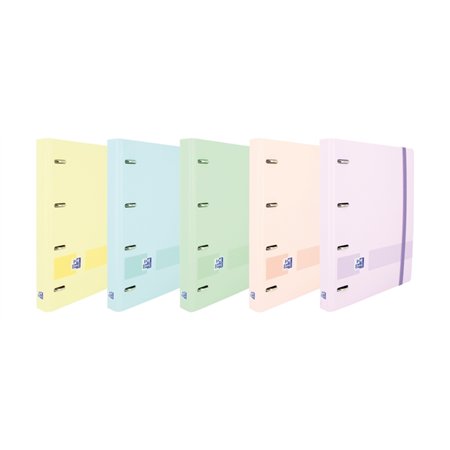 Caderno Oxford Ebind Oxfl&G A5+, Capa Pastel, Estampa de Bolinhas Pastel R5 - Papel de Alta Qualidade - Tamanho A5+ - Capa Resis