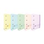 Caderno Oxford Ebind Oxfl&G A5+, Capa Pastel, Estampa de Bolinhas Pastel R5 - Papel de Alta Qualidade - Tamanho A5+ - Capa Resis