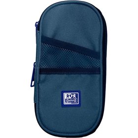 Estojo expansível Oxford B-Max - 1 compartimento grande - 2 bolsos externos - Feito de material reciclado - Cores sortidas