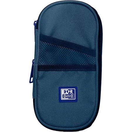 Estojo expansível Oxford B-Max - 1 compartimento grande - 2 bolsos externos - Feito de material reciclado - Cores sortidas