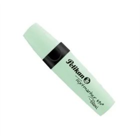 Marcador fluorescente Pelikan Textmarker 490 - Ergonômico - À base de água - Ponta chanfrada com 3 espessuras de traço - Verde p