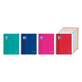 Caderno Espiral Oxford - Formato A4+ - 200 Folhas - Quadriculado 5x5mm - Capa Extra Dura - Tinta Resistente a Borrões - Digitali