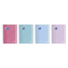 Agenda Escolar Oxford Touch com Espiral - Espanhol - Capa Dura - Formato de um Quarto de Página - Visão Semanal - Cores Sortidas