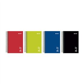 Agenda Escolar Enri com Espiral - Espanhol - Capa Extra Dura - Formato Octavo - Uma Página por Dia - Acabamento Brilhante - Core