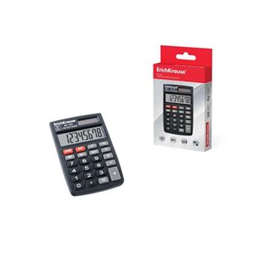 Calculadora eletrônica Erichkrause de 8 dígitos - Visor LCD de 8 dígitos - Funções avançadas de cálculo - Memória - Pilha alcali