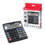 Calculadora de mesa Erichkrause DC-412 - Visor LCD de 12 dígitos - Memória dupla - Funções de cálculo avançadas - Preta